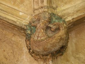 jacket-wearing mermaid at Lacock Abbey