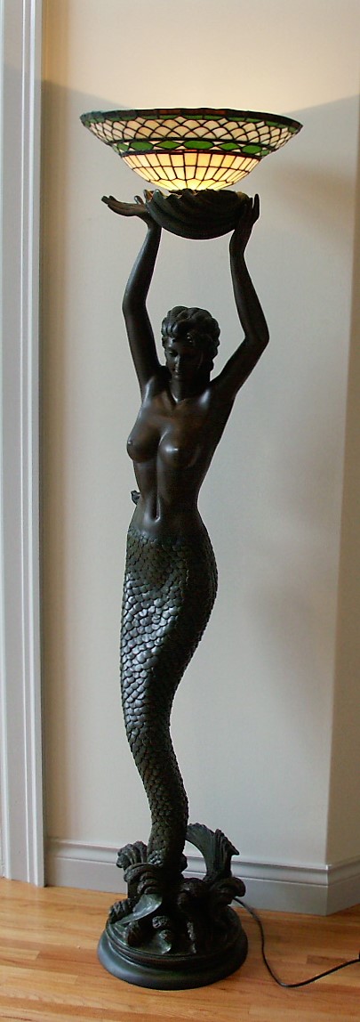 mermaid standing lamp