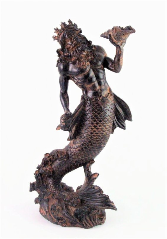 Poseidon merman figurine